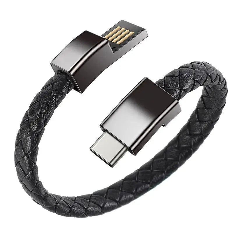 Pulseira Portátil Micro USB, Tipo C e iPhone